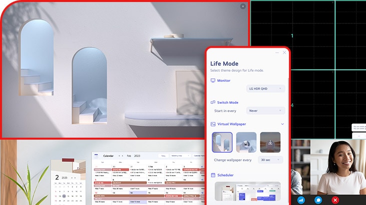 การควบคุม OnScreen ที่ให้อินเตอร์เฟซผู้ใช้แบบใช้งานง่าย	