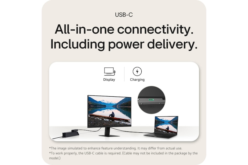 LG จอคอมพิวเตอร์ LG 24" QHD IPS รุ่น 24U631A-B พร้อม USB-C, 24U631A-B