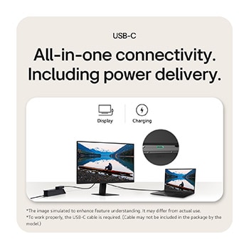 LG จอคอมพิวเตอร์ LG 24" QHD IPS รุ่น 24U631A-B พร้อม USB-C, 24U631A-B