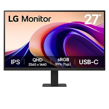 มุมมองด้านหน้า Monitor รุ่น 27U631A-B