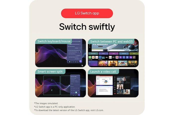 LG Smart Monitor จอ 4K UHD IPS 31.5” พร้อม webOS, 32U731SA-W