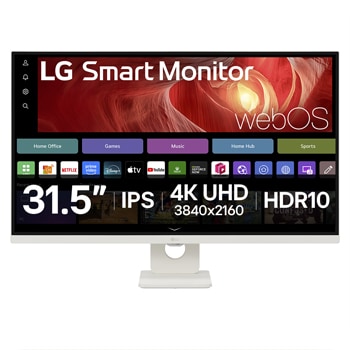 LG Smart Monitor จอ 4K UHD IPS 31.5” พร้อม webOS, 32U731SA-W