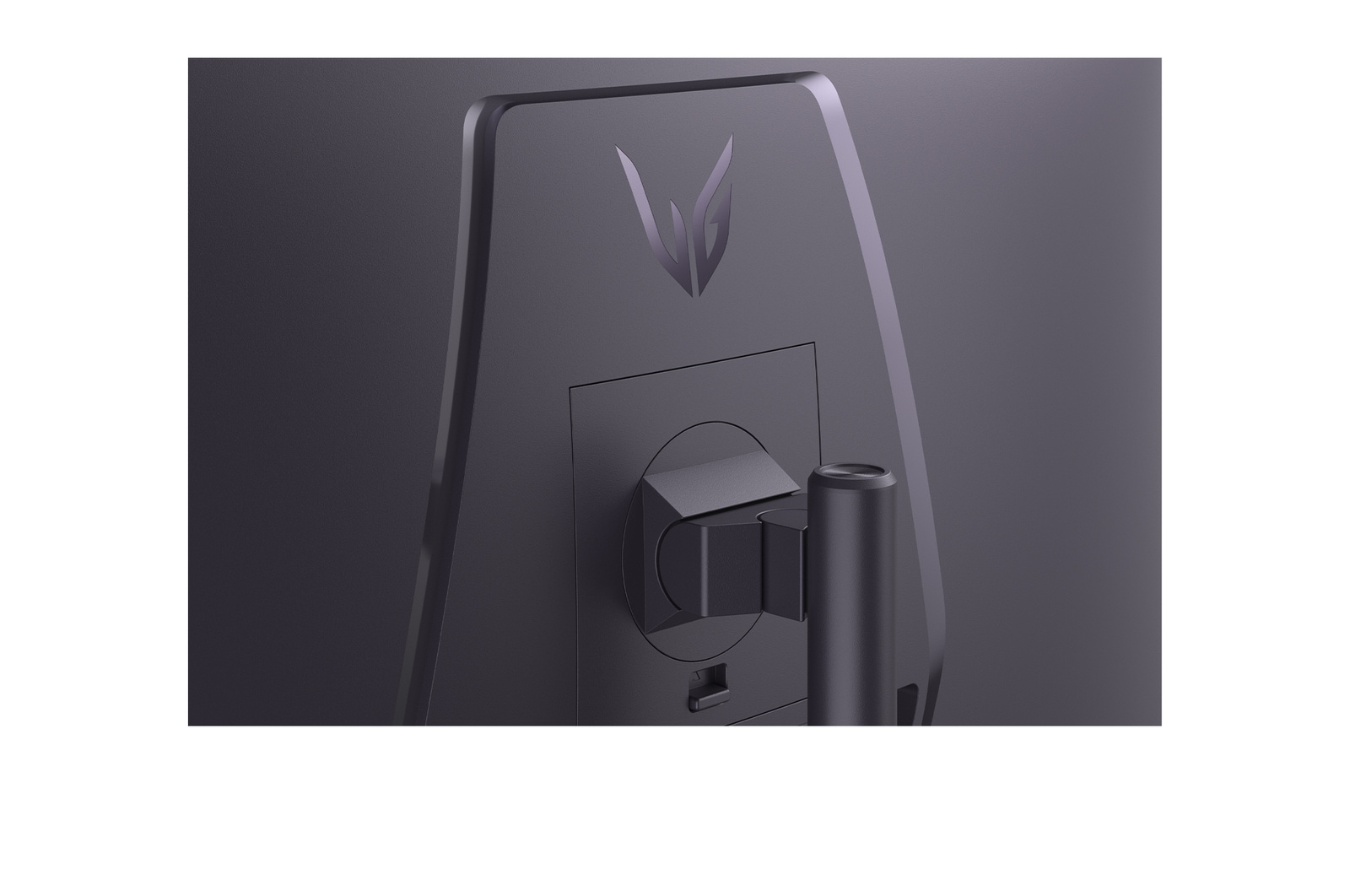 rear close-up view of stand mount of 34G630A