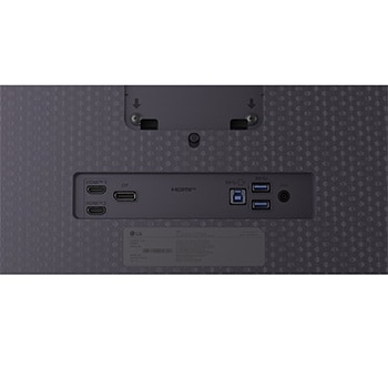 rear close-up view of stand mount of 32GX850A