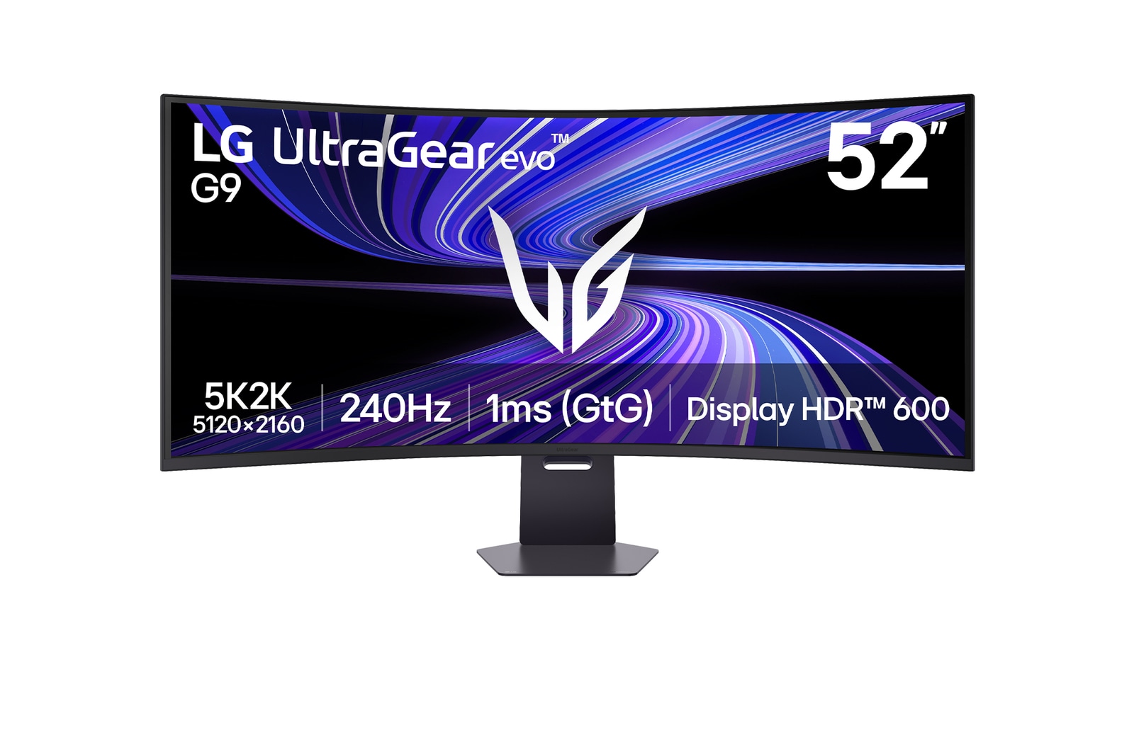มุมมองด้านหน้าของ LG UltraGear evo G9| จอเกมมิ่ง 52” | The World’s Largest 5K2K 240Hz Gaming Monitor 52G930B-B