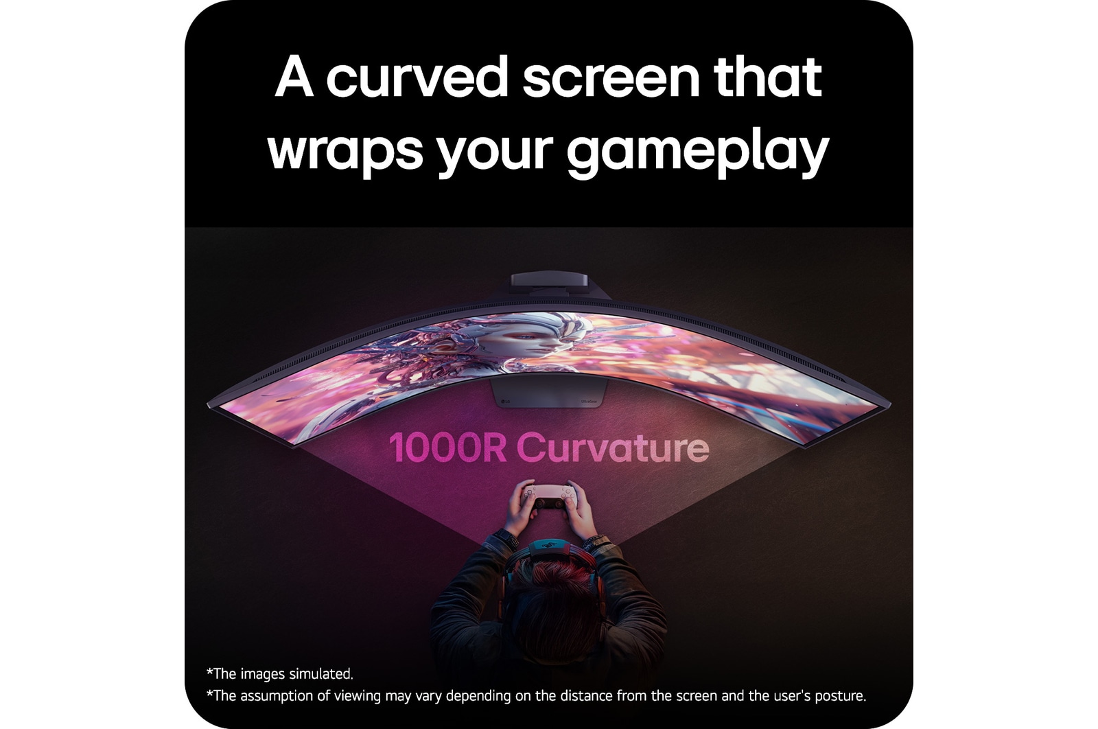 Right side view of a 52-inch UltraGear evo G9, 5K2K 240Hz Gaming Monitor (52G930B)