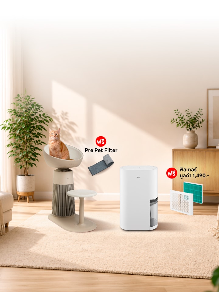 ซื้อ เครื่องฟอกอากาศ AEROCAT หรือ เครื่องลดความชื้นวันนี้ รับฟรี ฟิลเตอร์ ดูแลอากาศในบ้านได้ยาวนานยิ่งขึ้น!
