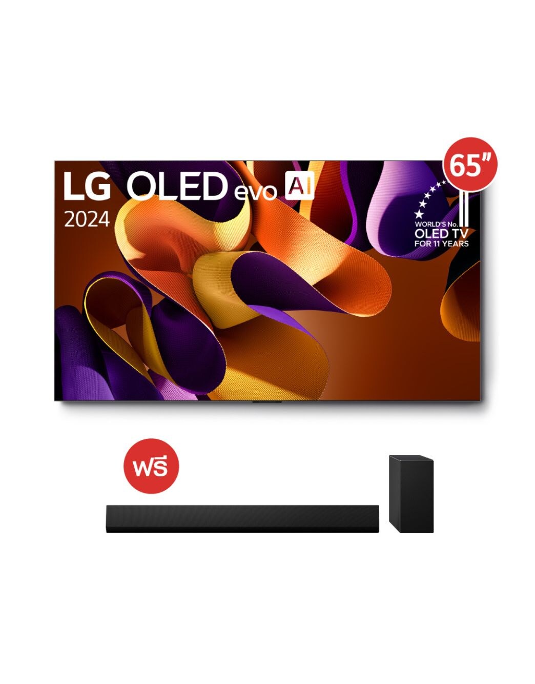 65” OLED evo รุ่น OLED65G4PSA ฟรี ลำโพง SoundBar รุ่น SG10TY | LG TH