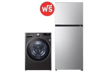 เครื่องซักผ้าฝาหน้า 24 กก. รุ่น F2725SVRB ฟรี ตู้เย็น 2 ประตู GC-B422MQBM