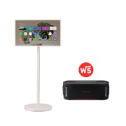 มุมมองด้านหน้าของ LG StanbyME2 27LX6TDGA Super Portable Screen ฟรี LG xboom Bounce 27LX6TDGA.BOUNCE