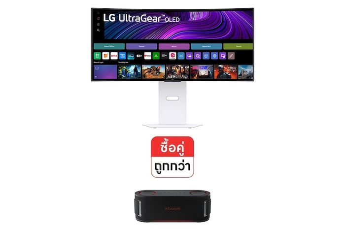 มุมมองด้านหน้า Monitor 34GX90SA และ BOUNCE (34GX90SA.BOUNCE)