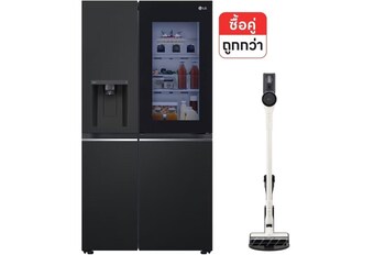 ตู้เย็น Instaview 22.4 คิว GC-X257SQZW และ เครื่องดูดฝุ่นด้ามจับ A9-ACE