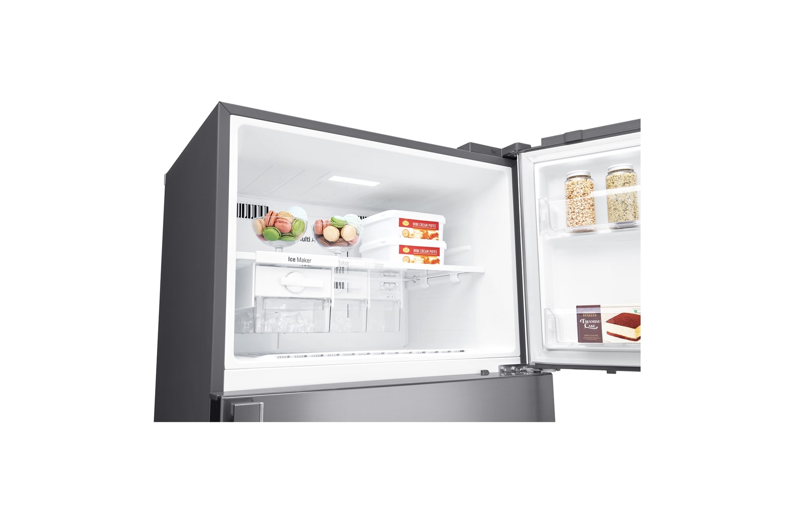 ภายในช่องแช่แข็งของตู้เย็น LG GN-C702HQCM
