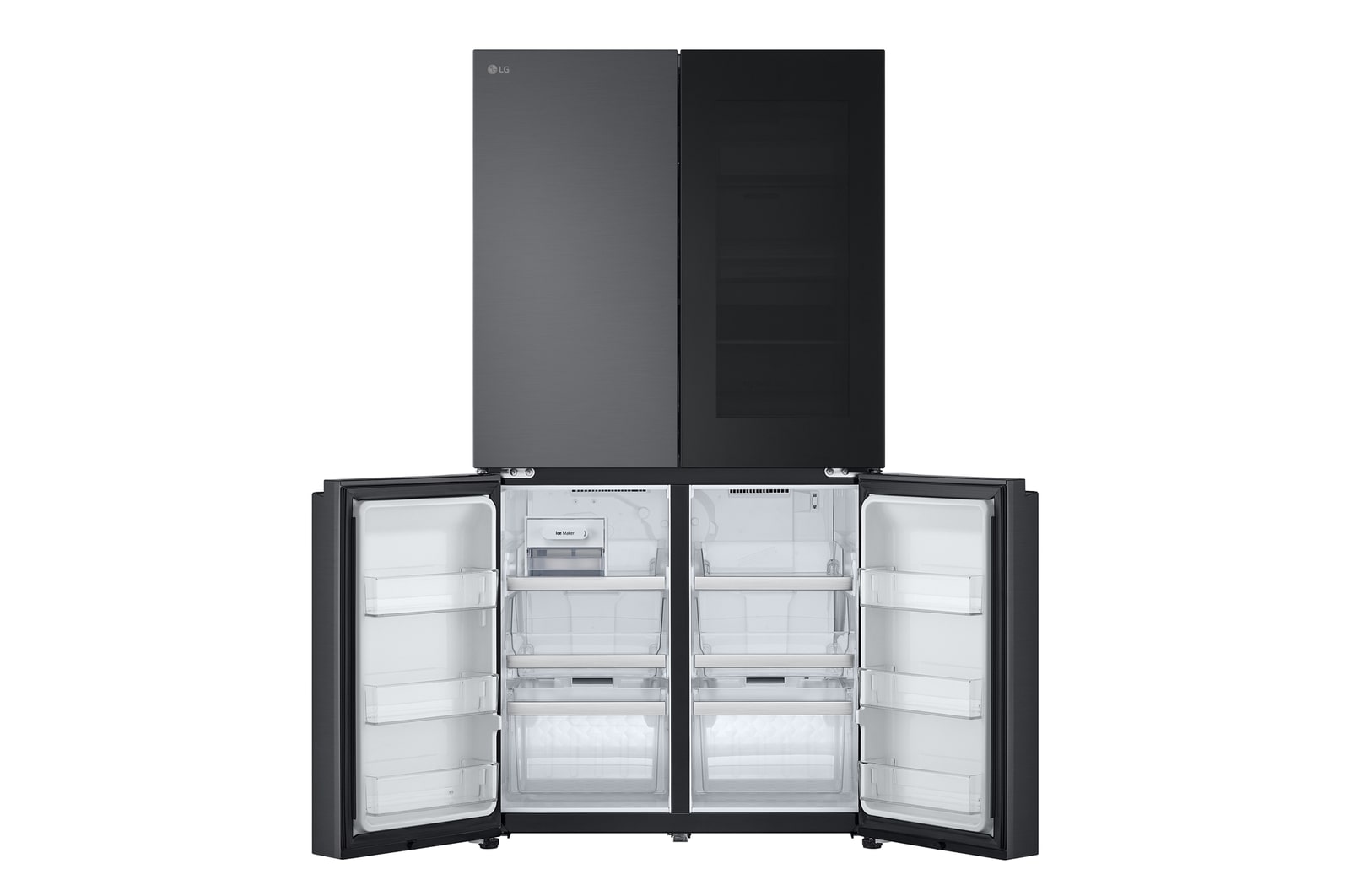 LG ตู้เย็น Multidoor 23.5 คิว Instaview GC-V24FFCHB รองรับ Smart Wi-Fi , GC-V24FFCHB