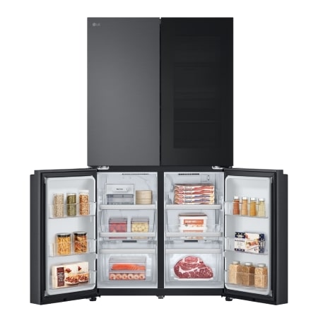 LG ตู้เย็น Multidoor 23.5 คิว Instaview GC-V24FFCHB รองรับ Smart Wi-Fi , GC-V24FFCHB