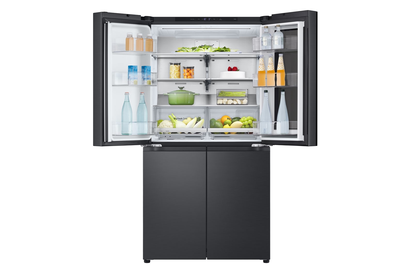 LG ตู้เย็น Multidoor 23.5 คิว Instaview GC-V24FFCHB รองรับ Smart Wi-Fi , GC-V24FFCHB