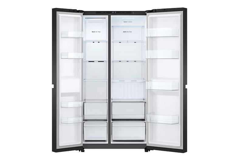 Front view door open without food