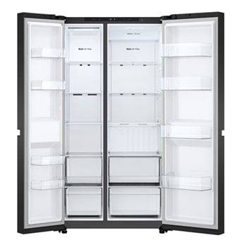 Front view door open without food