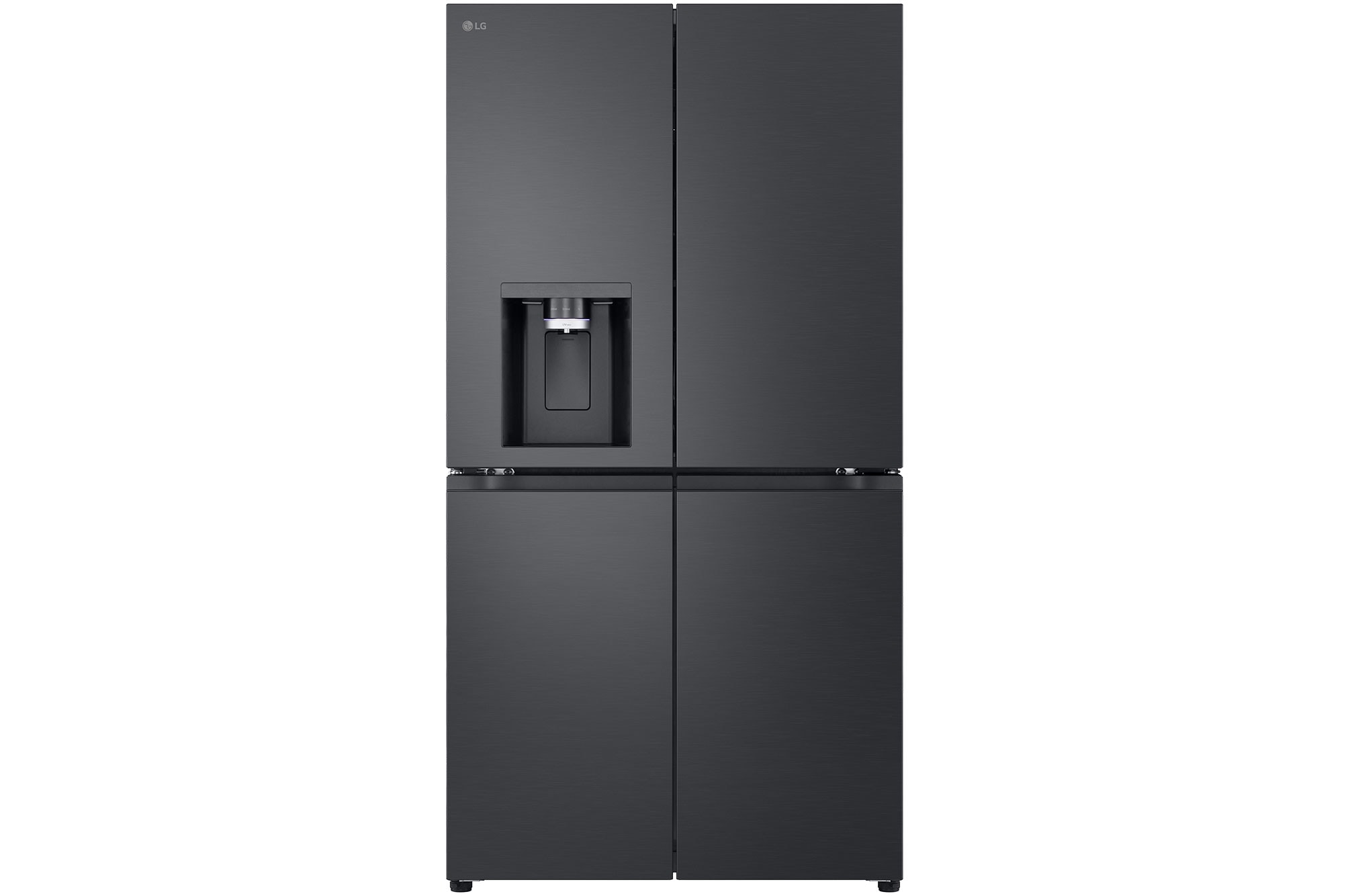 ตู้เย็น Multi-Door 4 ประตู LG Smart Inverter 22.6 คิว ระบบต่อท่อ Plumbing รุ่น GC-L24FFCBB
