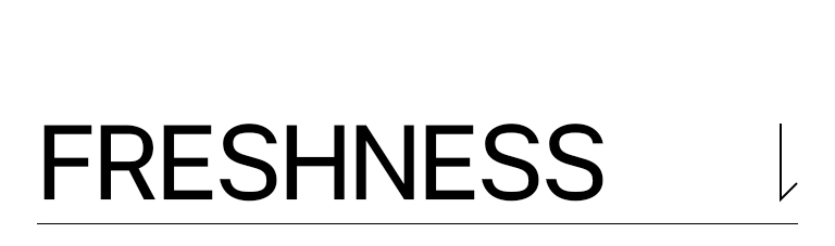 มีข้อความว่า 'Freshness'