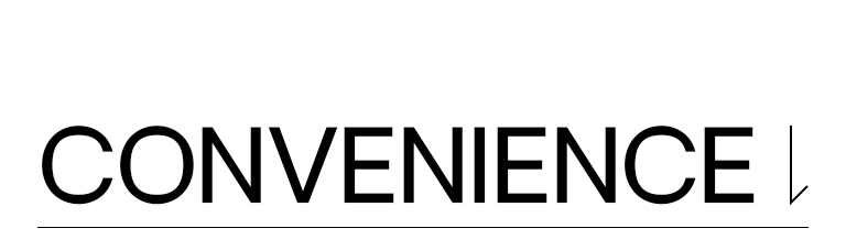 มีข้อความว่า 'Convenience'