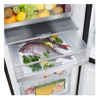 LG ตู้เย็น 2 ประตู Instaview 12 คิว รุ่น GN-V389FQEF ระบบ Smart Inverter, GN-V389FQEF