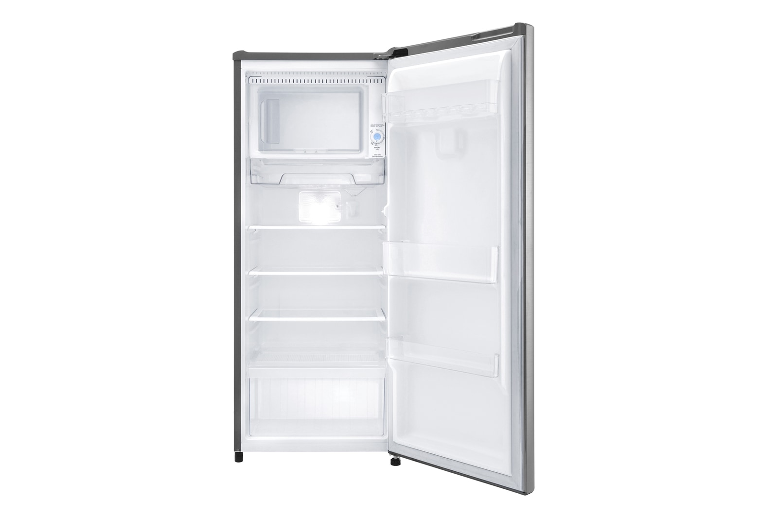 Front view door  open without food