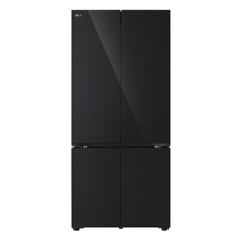 Front view of 619L Multi-door Refrigerator Black glass with LinearCooling™ and DoorCooling+™  - GV-B25FFGDB.ABMPLMT