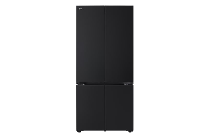 Front view of 619L Multi-door Refrigerator Black glass with LinearCooling™ and DoorCooling+™  - GV-B25FFGDB.ABMPLMT