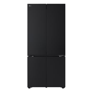 Front view of 619L Multi-door Refrigerator Black glass with LinearCooling™ and DoorCooling+™  - GV-B25FFGDB.ABMPLMT