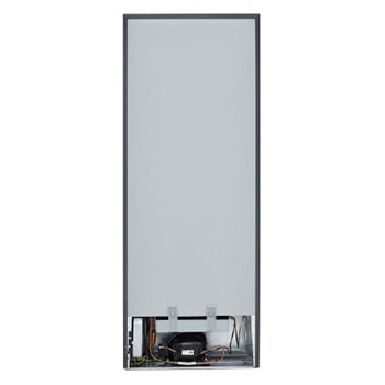 LG GCFB262PLBM Top Freezer refrigerator, interior LED lighting and upper shelf close-up view