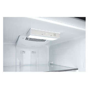 LG GCFB262PLBM Top Freezer refrigerator, side view