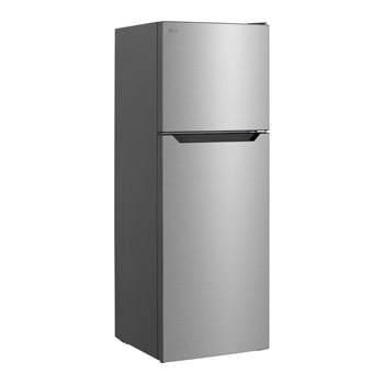 LG top freezer refrigerator shown in a front-left angled view.