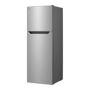 LG top freezer refrigerator shown in a front-right angled view.