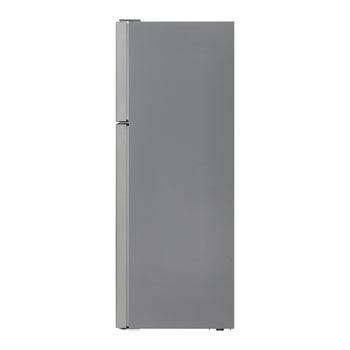 LG top freezer refrigerator shown from the side.