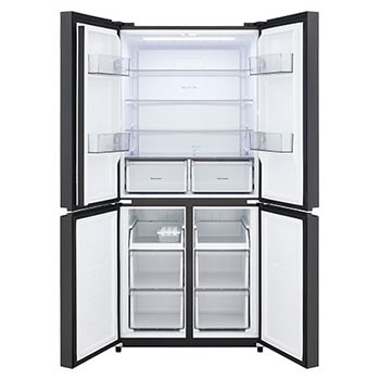 lg multi door refrigerator open door view