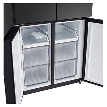 lg multi door refrigerator bottom freezer view