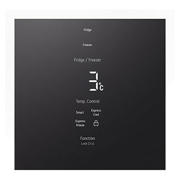 lg multi door refrigerator panel detail view