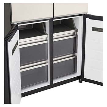 lg multi door refrigerator bottom freezer view