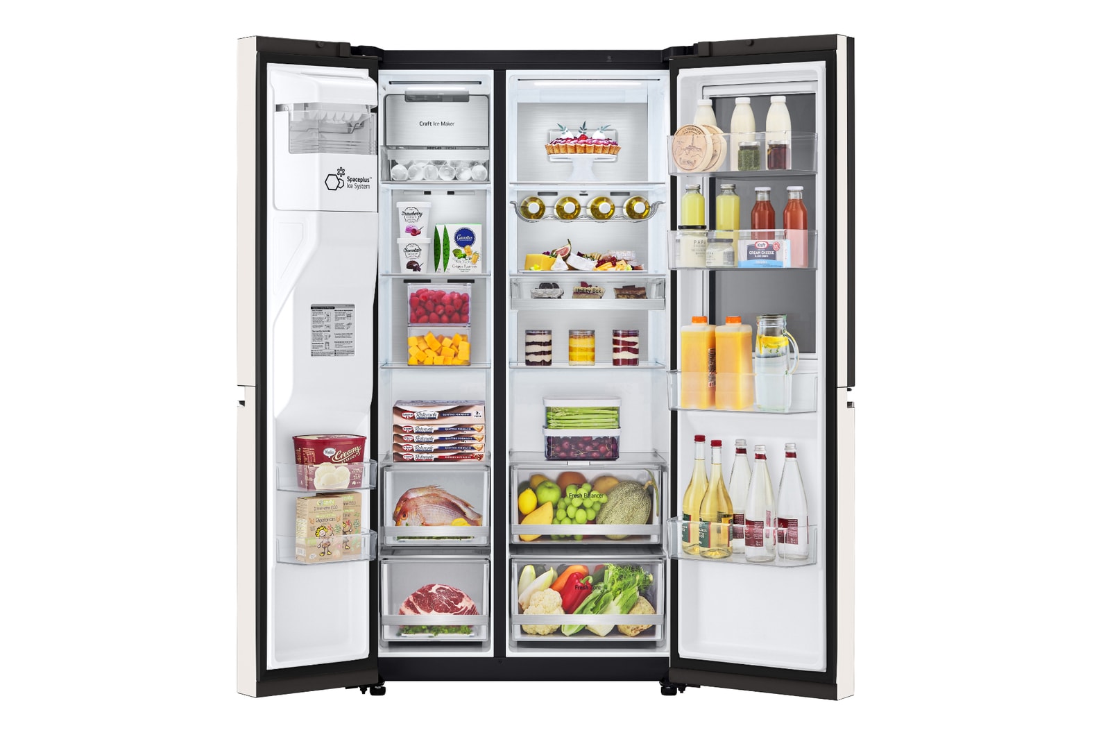 LG ตู้เย็น Multi-Door รุ่น GC-X257CMHW ขนาด 22.4 คิว ระบบ Inverter Compressor, GC-X257CMHW