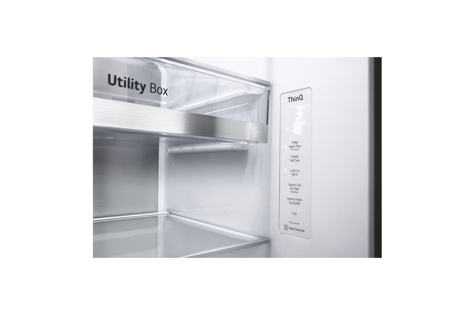 LG ตู้เย็น Multi-Door รุ่น GC-X257CMHW ขนาด 22.4 คิว ระบบ Inverter Compressor, GC-X257CMHW