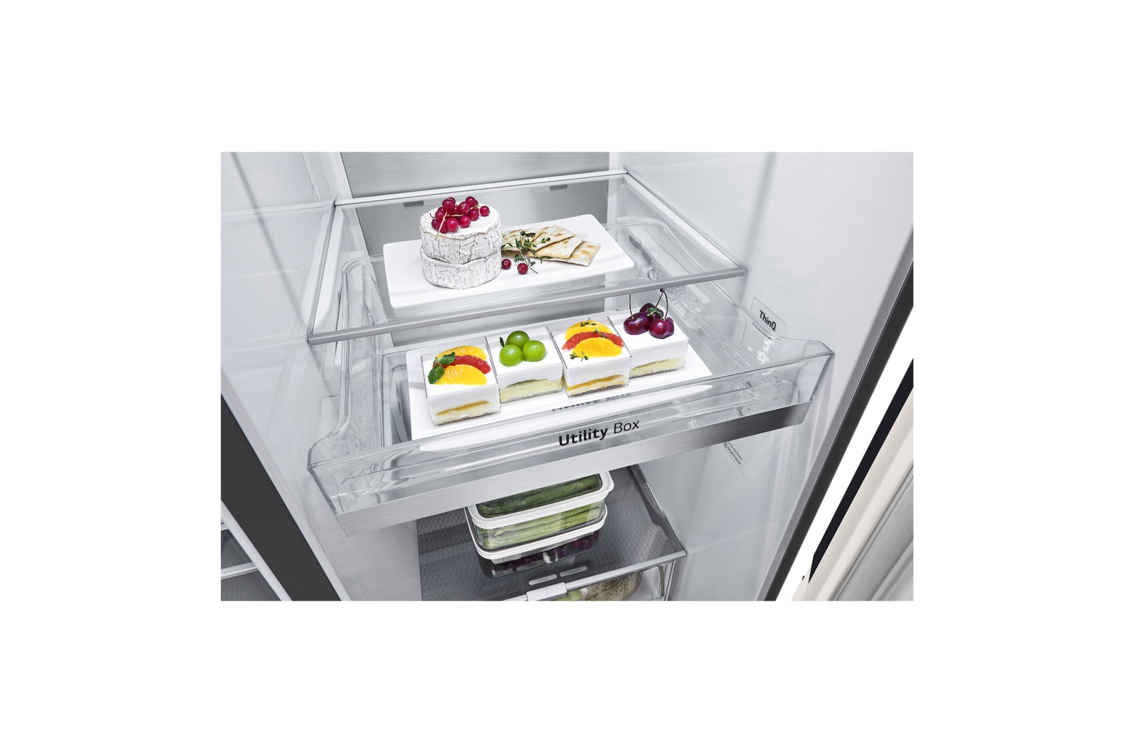 LG ตู้เย็น Multi-Door รุ่น GC-X257CMHW ขนาด 22.4 คิว ระบบ Inverter Compressor, GC-X257CMHW