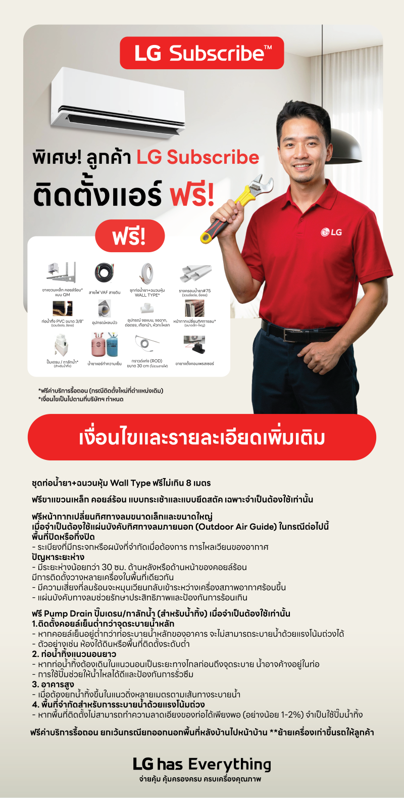 LG Subscribe install RAC detail