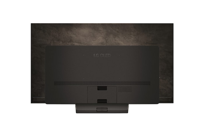 มุมมองด้านหลังของทีวี LG OLED evo, OLED C4