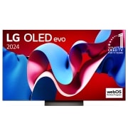 มุมมองด้านหน้า LG OLED evo TV, OLED C4