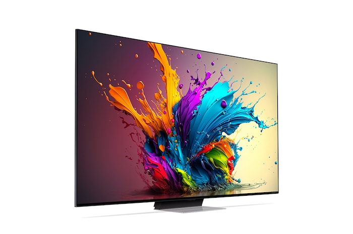 มุมมองด้านหน้าของ LG QNED TV, QNED90