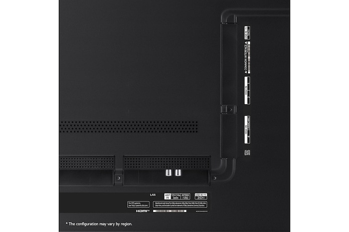 มุมมองด้านหลังของทีวี LG QNED, QNED90
