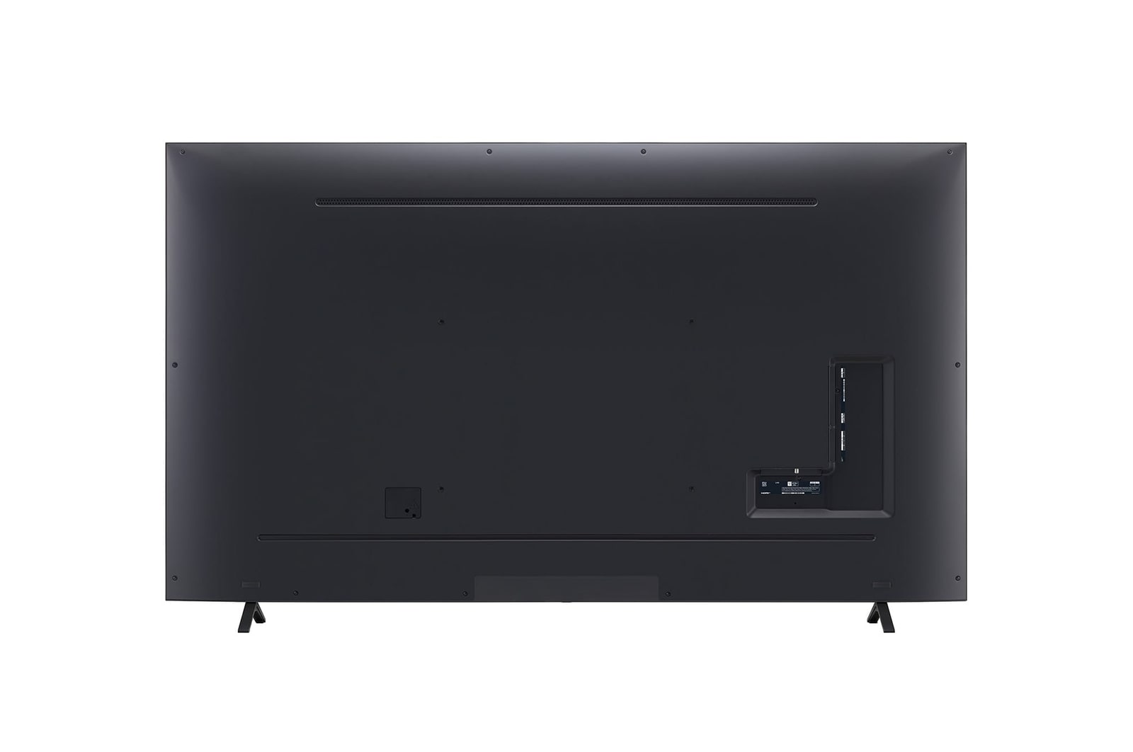 มุมมองด้านหลังของทีวี LG UHD, UT80