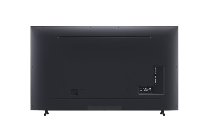 มุมมองด้านหลังของทีวี LG UHD, UT80