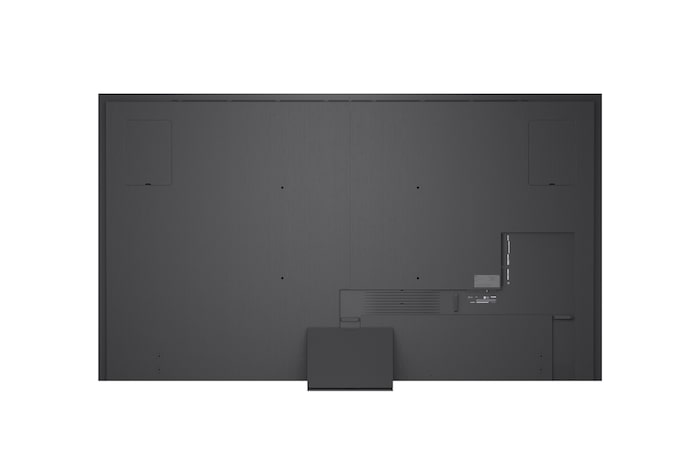 LG Micro RGB evo AI MRGB95 is seamlessly wall-mounted in a spacious black-toned room, displaying bold artwork in vivid colors that harmonize with the surrounding interior.